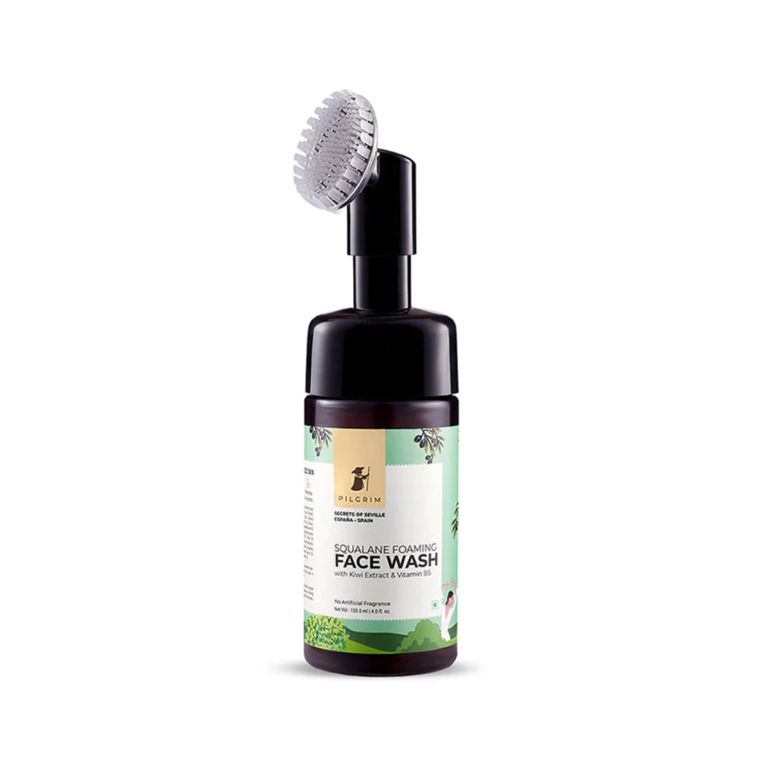 PILGRIM SQUALANE FOAMING FACE WASH 120ML - WITH KIWI EXTRACT & VITAMIN B5