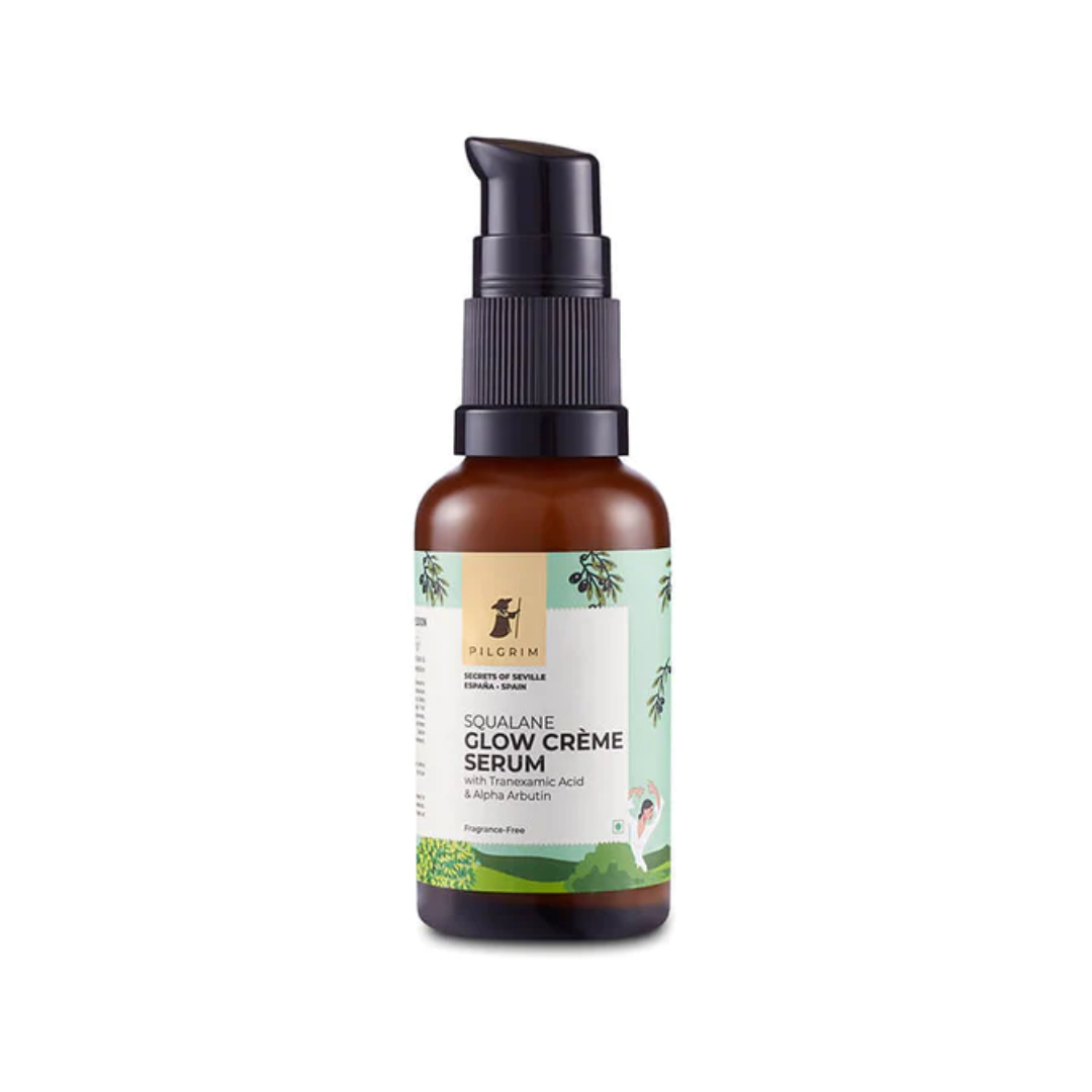 PILGRIM SQUALANE GLOW CREME SERUM 30ML - WITH TRANEXAMIC ACID & ALPHA ARBUTIN