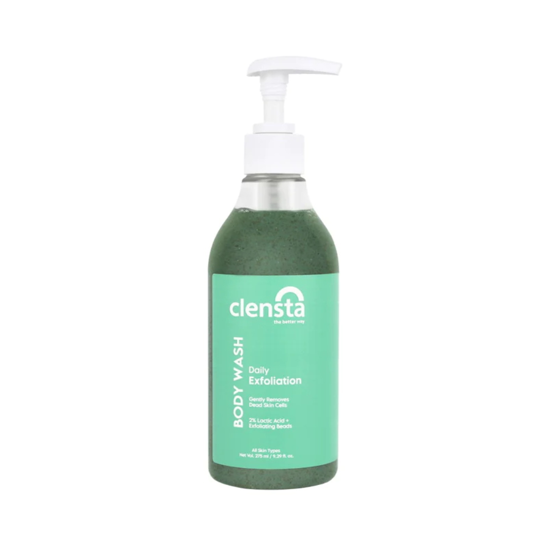 Clensta BODY WASH daily exfloliation 275ml- 2% lactic acid + exfoliating beads