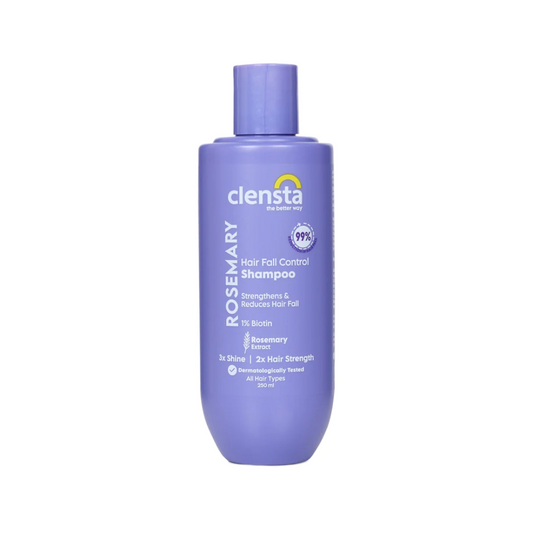 Clensta rosemary hair fall control shampoo 300ml - strengthens & reduces hair fall