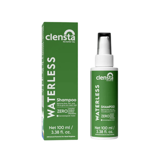 Clensta waterless shampoo 100ml- remove dust ,dirt,and oil to give you clean hair