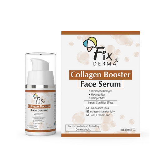 Fix derma collagen booster face serum 15g-hydrolyzed collagen,hexapepyides,tetrapeptides ,   instant skin filler effect