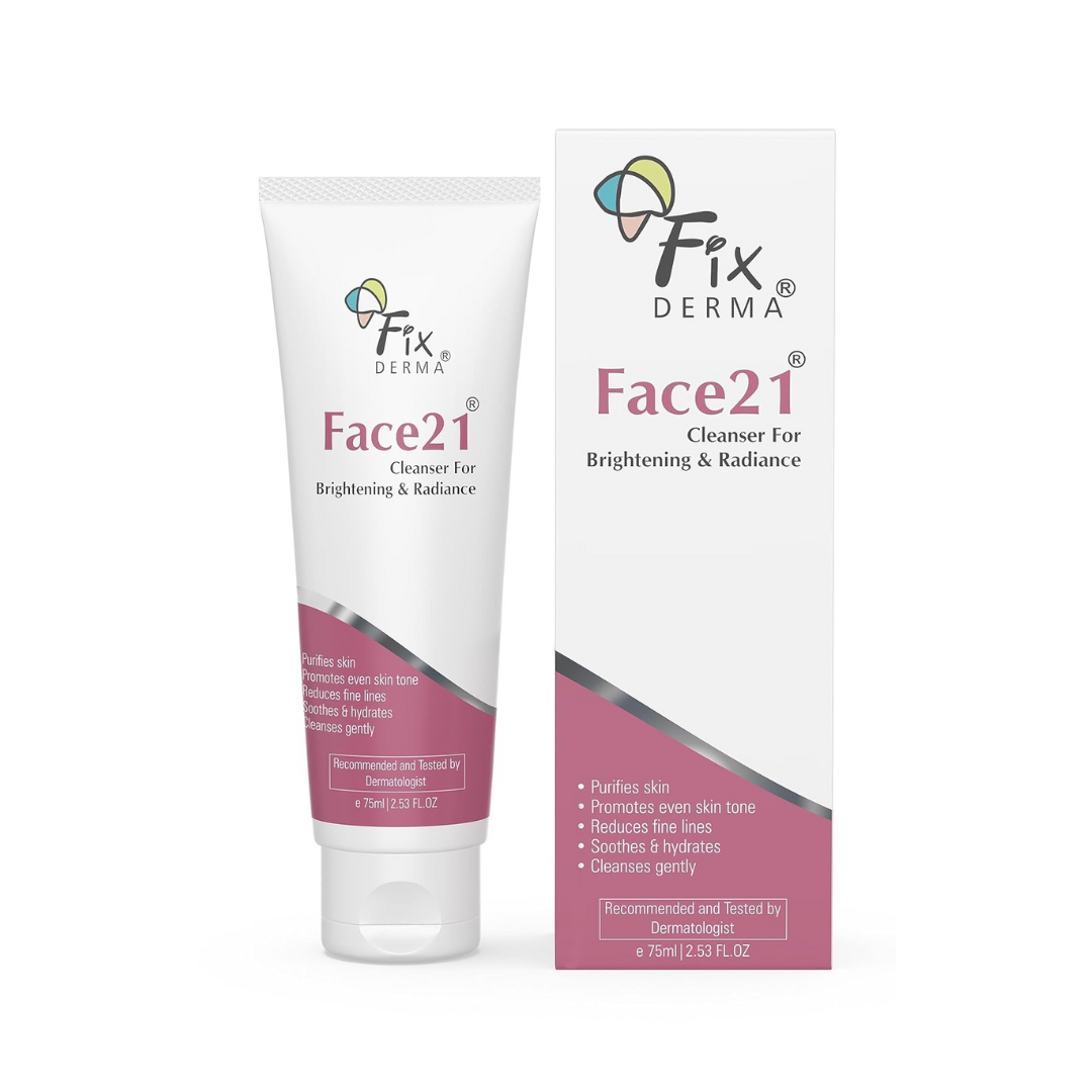 Fix derma face 21 cleanser for brightening & radiance 75ml
