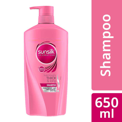Sunsilk Lusciously Thick & Long Shampoo With Keratin, For 2X Thicker Hair