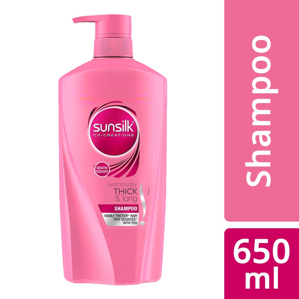 Sunsilk Lusciously Thick & Long Shampoo With Keratin, For 2X Thicker Hair