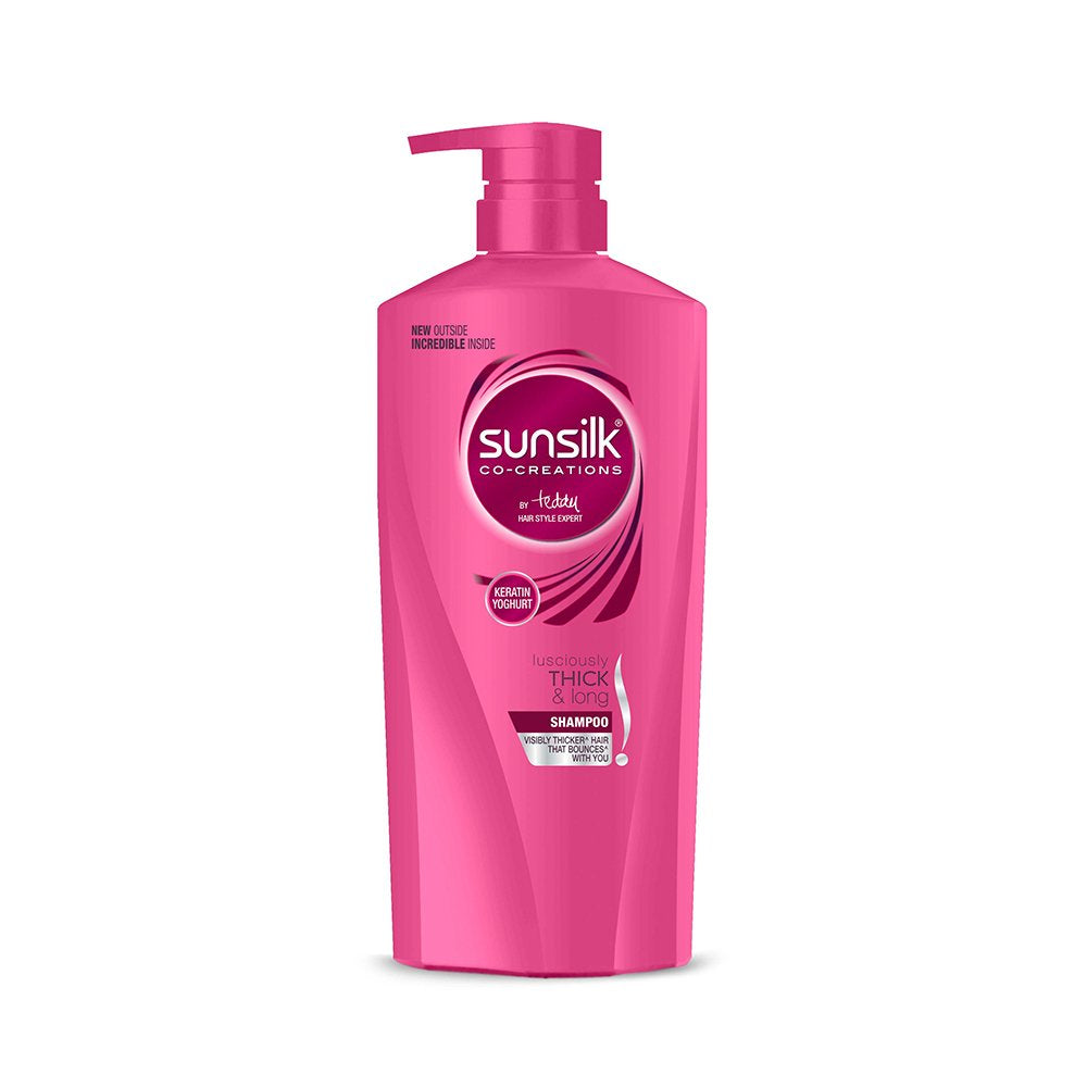 Sunsilk Lusciously Thick & Long Shampoo With Keratin, For 2X Thicker Hair