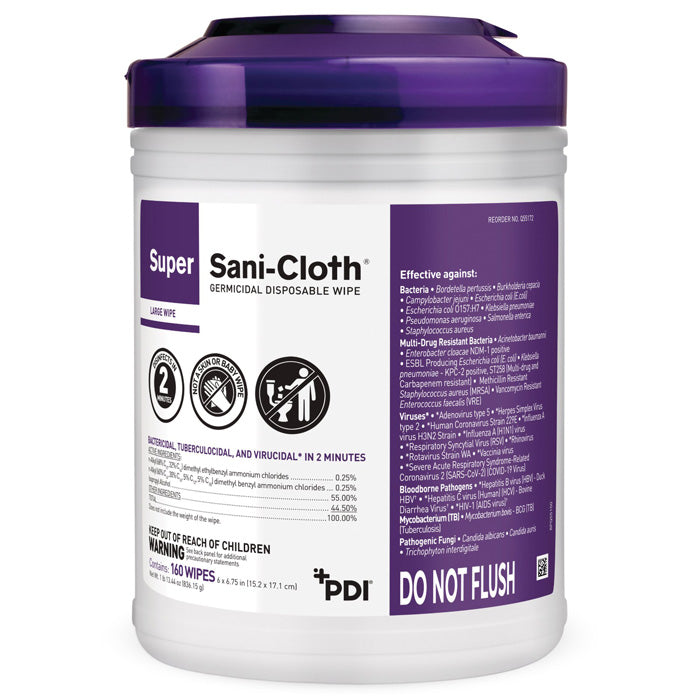 Super Sani Cloth Germicidal Disposable Wipes