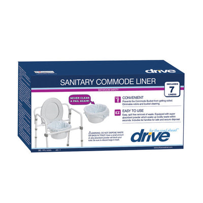 Super Absorbent Commode Pail Liners, 7/box