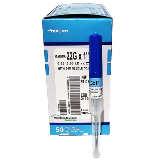 IV Catheter 22g x 1" Needle Size (Color Coded Blue) by Terumo  EACH