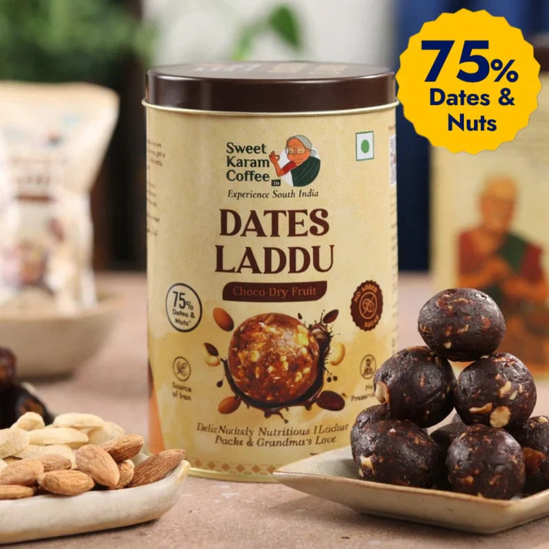 Sweet Karam Coffee Choco Dryfruit Dates Laddu - 360 gms