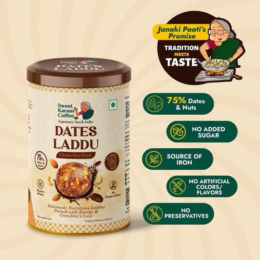 Sweet Karam Coffee Choco Dryfruit Dates Laddu - 360 gms