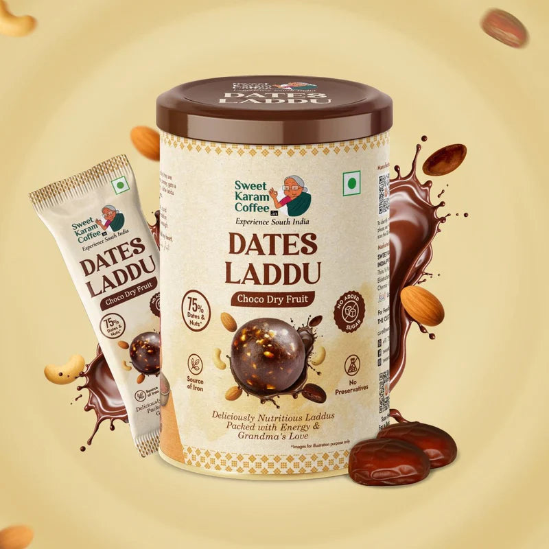 Sweet Karam Coffee Choco Dryfruit Dates Laddu - 360 gms