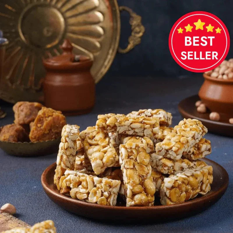 Sweet Karam Coffee Peanut Chikki (Zero White Sugar)- 300 gms