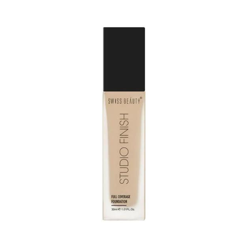 Swiss Beauty Studio Finish Full Coverage Foundation, 30 ml Natural Beige
