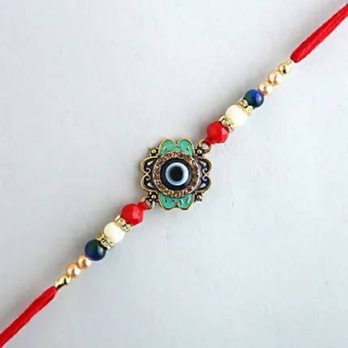 Evil Eye Rakhi & Dry Fruits Jars