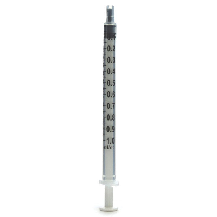 1 cc Syringe without Needle, Luer Lock Tip without Safety 100/Box
