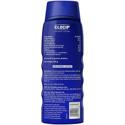 Cipla Clocip Advance Action Prickly Heat Powder