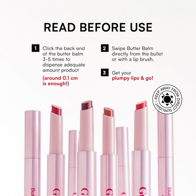 Gush Beauty Hybrid Gloss Butter Balm High Shine & Hydrating - Rosy Mauve