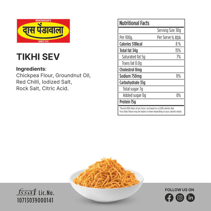 Das Pendawala Tikhi Sev | 250 gms