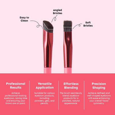 Gleva Multi-Function Eyebrow Brush - Pink
