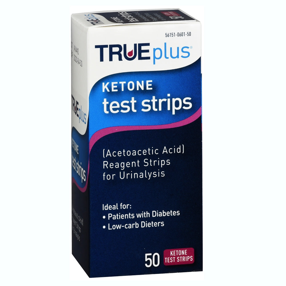 TRUEplus Ketone Test Strips (Acetoacetic Acid) Reagent Strips for Urinalysis, 50 Count