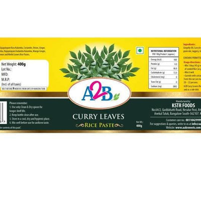 A2B - Adyar Ananda Bhavan Curry Leaves Rice Paste