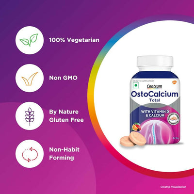 Centrum OstoCalcium Total Chewables Tablets for Kids - Mixed Fruit