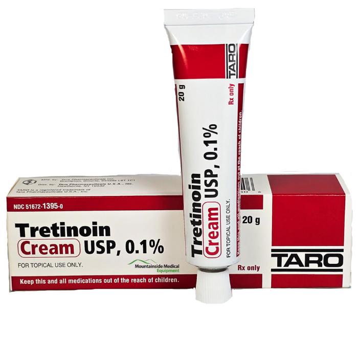 Taro Tretinoin Cream 0.1% 20 gram Tube (Rx)