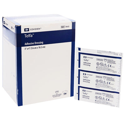 Telfa Adhesive Island Dressing 3 x 4 inches, Sterile