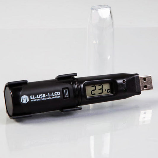Temperature Data Logger with USB Connector, LCD Screen, High/Low Alarm