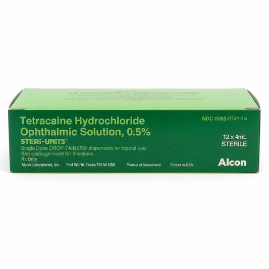Tetracaine Hydrochloride Ophthalmic Solution 0.5% Steri-Units 4 mL x 12/Box (Rx)