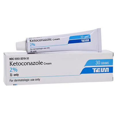 Ketoconazole Topical Antifungal Cream 2% Teva 30 gram tube (Rx)