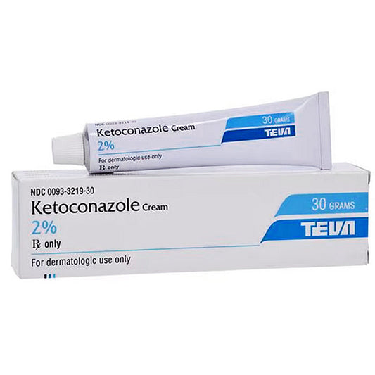 Ketoconazole Topical Antifungal Cream 2% Teva 30 gram tube (Rx)