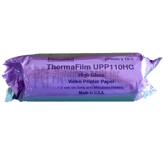 ThermaFilm Ultrasound Video Printer Paper, High Gloss UPP110HG For Sony and Mitsubishi Printers 5/Box