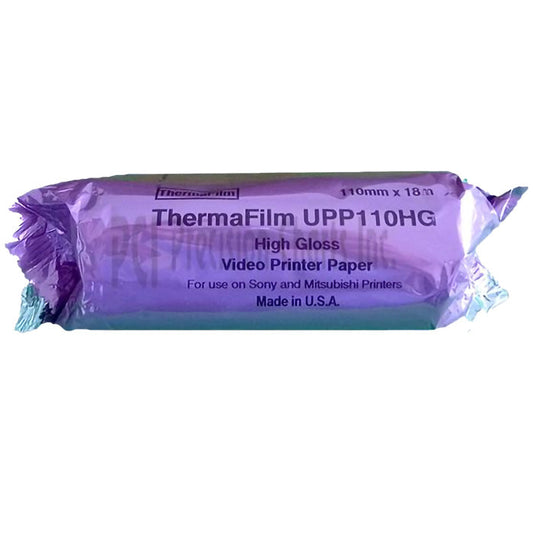 ThermaFilm Ultrasound Video Printer Paper, High Gloss UPP110HG For Sony and Mitsubishi Printers 5/Box