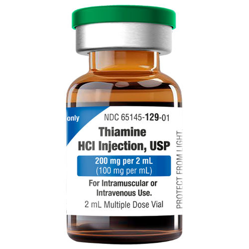 Thiamine HCl Injection 200 mg Multiple-Dose Vials 2 mL x 25/Pack (RX)