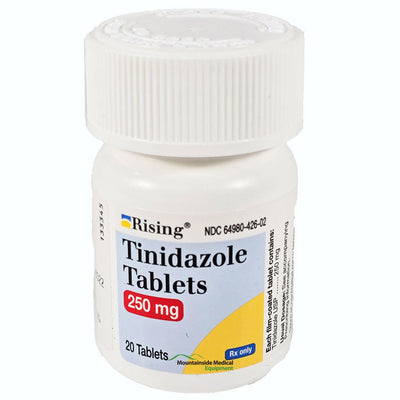 Tinidazole 250 mg Tablets by Rising Pharma 20 Count (RX)