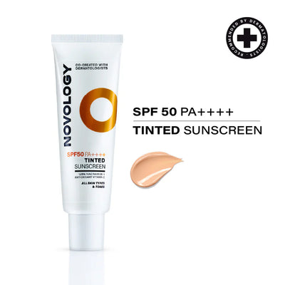 Novology Tinted Sunscreen Spf 50 PA | 50 gms