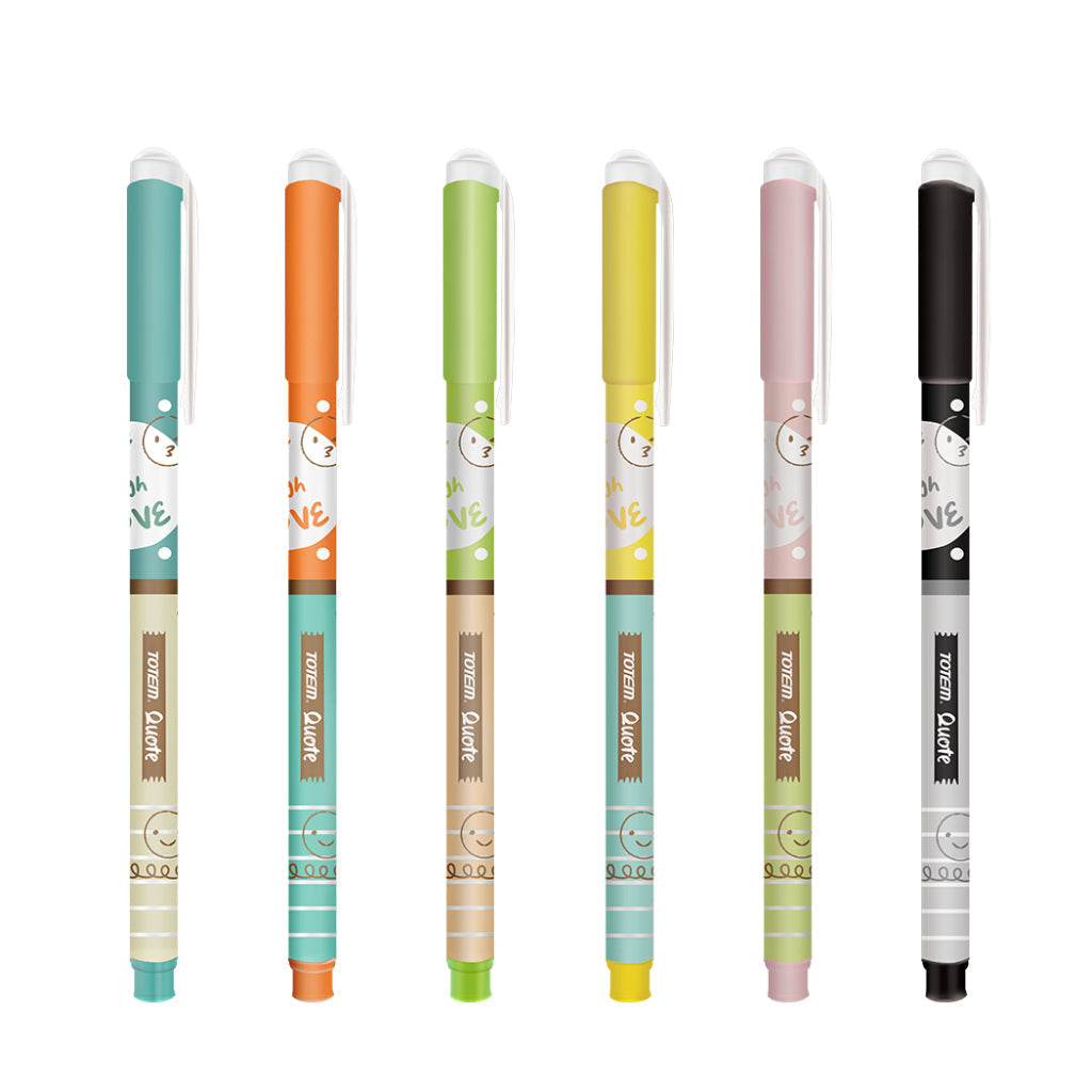 Totem Quote Ball Pen Black - 5Pcs Pouch