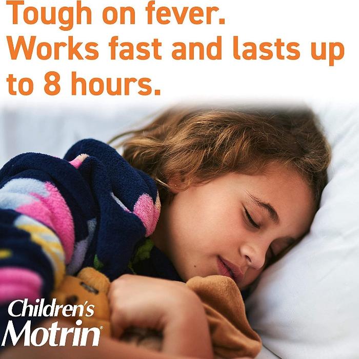 Children's Motrin Ibuprofen Liquid Oral Suspension Berry Flavor 120 mL