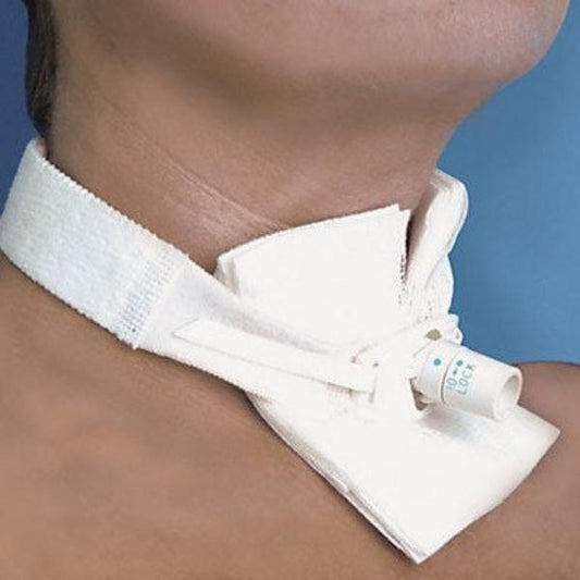 Tracheostomy Trach Tube Holder with Hook and Look Fastener