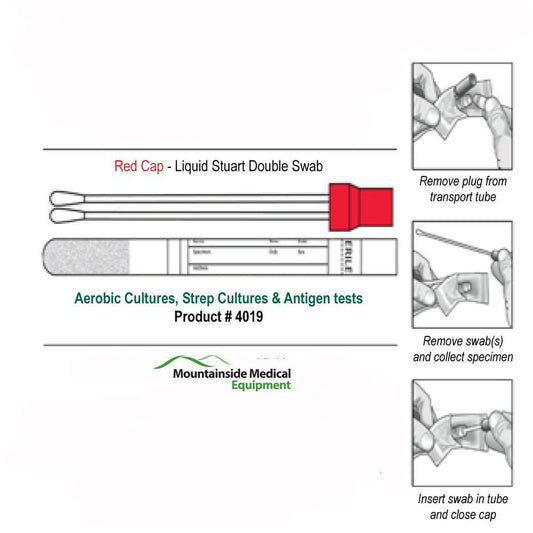 Transporter Microbiology Collection Double-Tip Swab Cultures, 50/Box