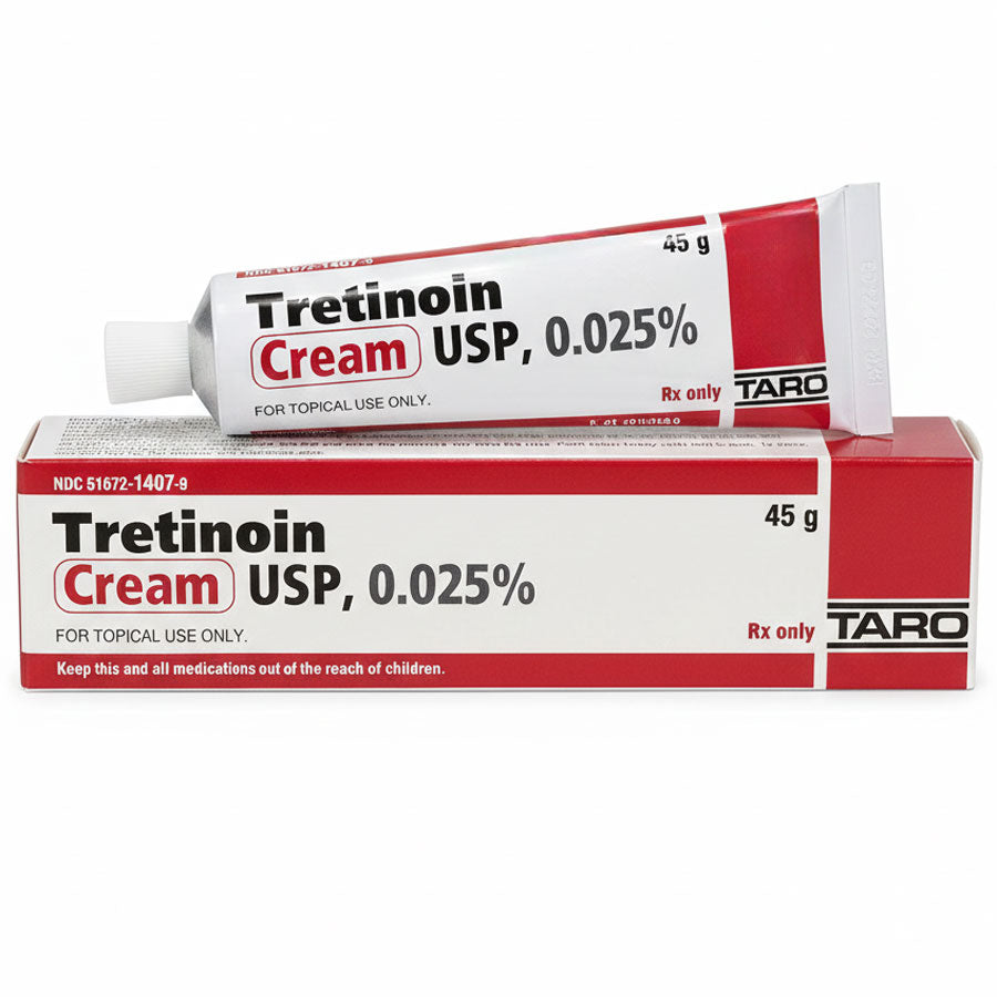 Tretinoin Cream 0.025% Tube 45 gram (Rx)
