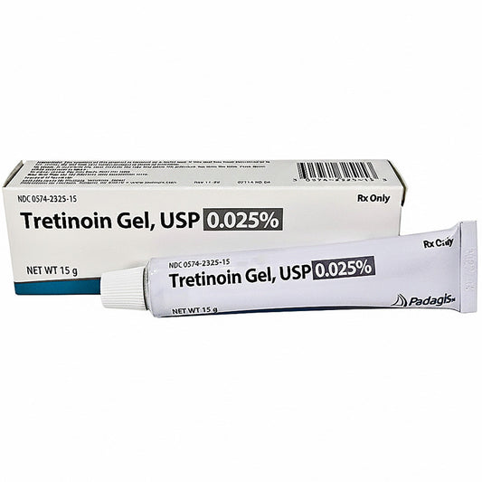 Tretinoin Gel 0.025% USP 15 gram Tube by Padagis US (RX)