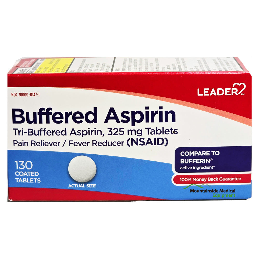 Tri-Buffered Aspirin 325 mg Coated Tablets (NSAID) 130 Count