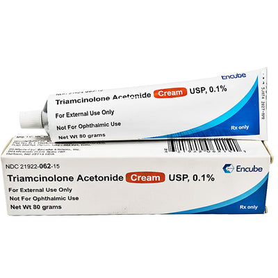Triamcinolone Acetonide Cream 0.1% 80 Gram Tube