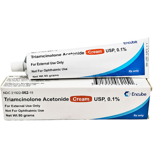 Triamcinolone Acetonide Cream 0.1% 80 Gram Tube