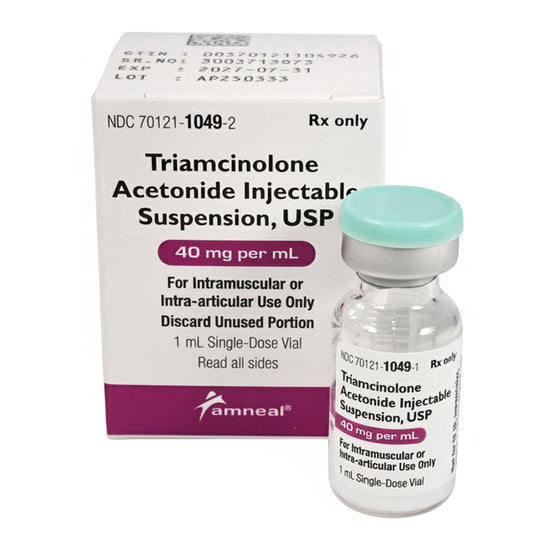 Triamcinolone Acetonide Injection 40 mg Per 1 mL, Single-Dose Vial (Rx)