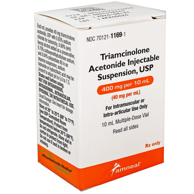 Triamcinolone Injection 40 mg/mL Multiple-Dose Vials 10 mL (Rx)