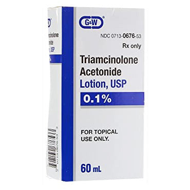 Triamcinolone Acetonide Lotion 0.1% Topical, 60 mL